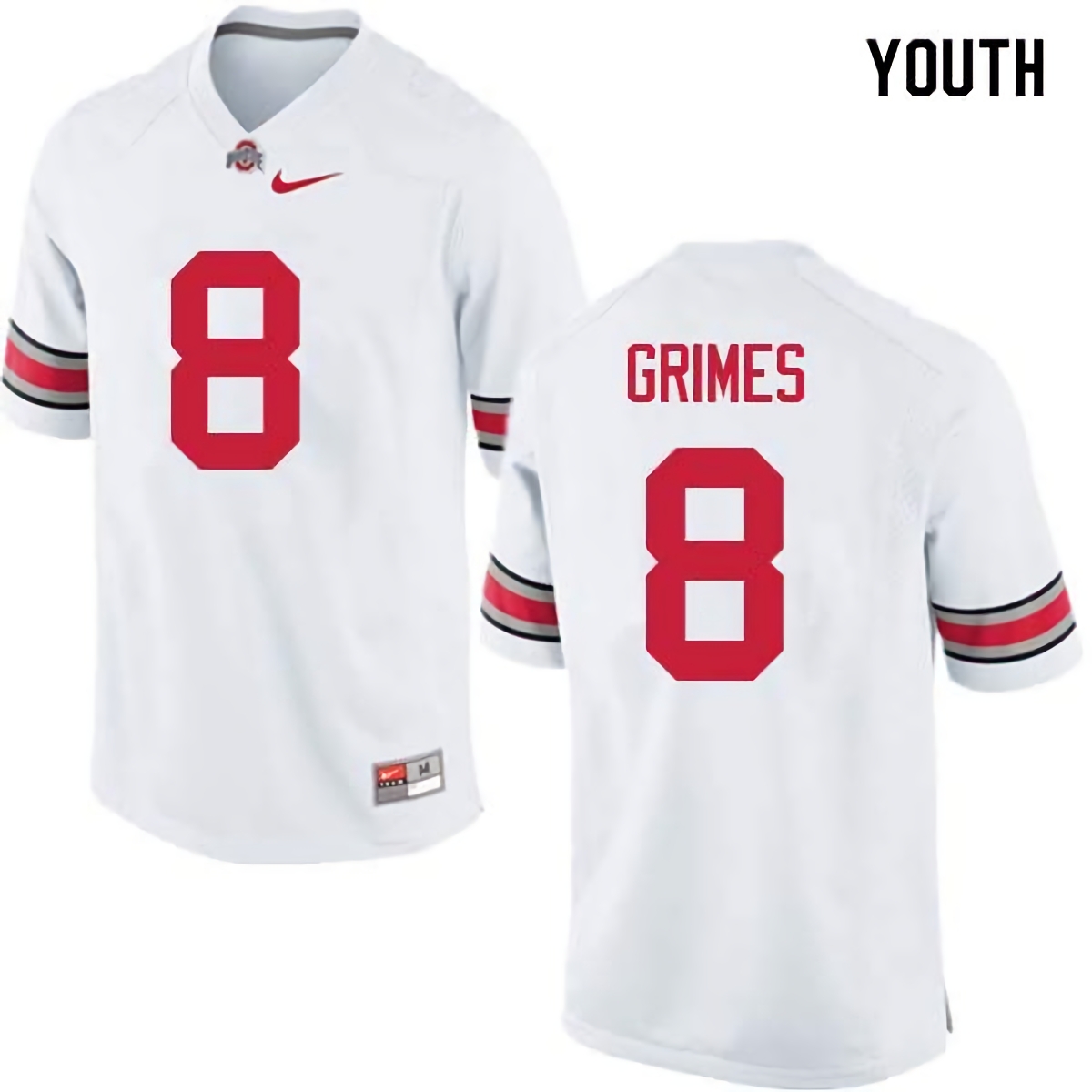 Trevon Grimes Ohio State Buckeyes Youth NCAA #8 Nike White College Stitched Football Jersey IEH8256GB